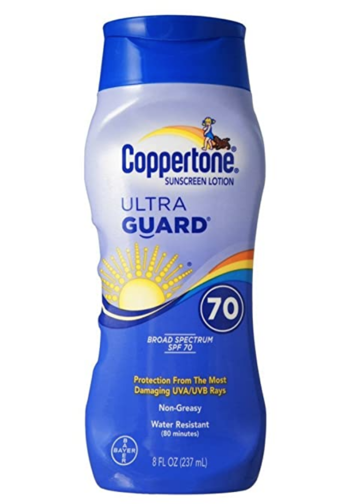 Coppertone UltraGuard Sunscreen Lotion SPF 70+ 8 oz