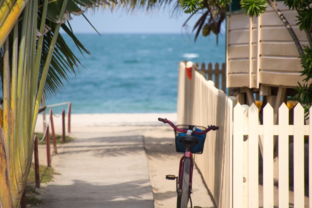 bike at the beach